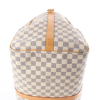 Louis Vuitton Keepall Bandoulière 55 Damier Azur Travel Bag in Beige N41429