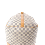 Louis Vuitton Keepall Bandoulière 55 Damier Azur Travel Bag in Beige N41429