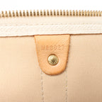 Louis Vuitton Keepall Bandoulière 55 Damier Azur Travel Bag in Beige N41429