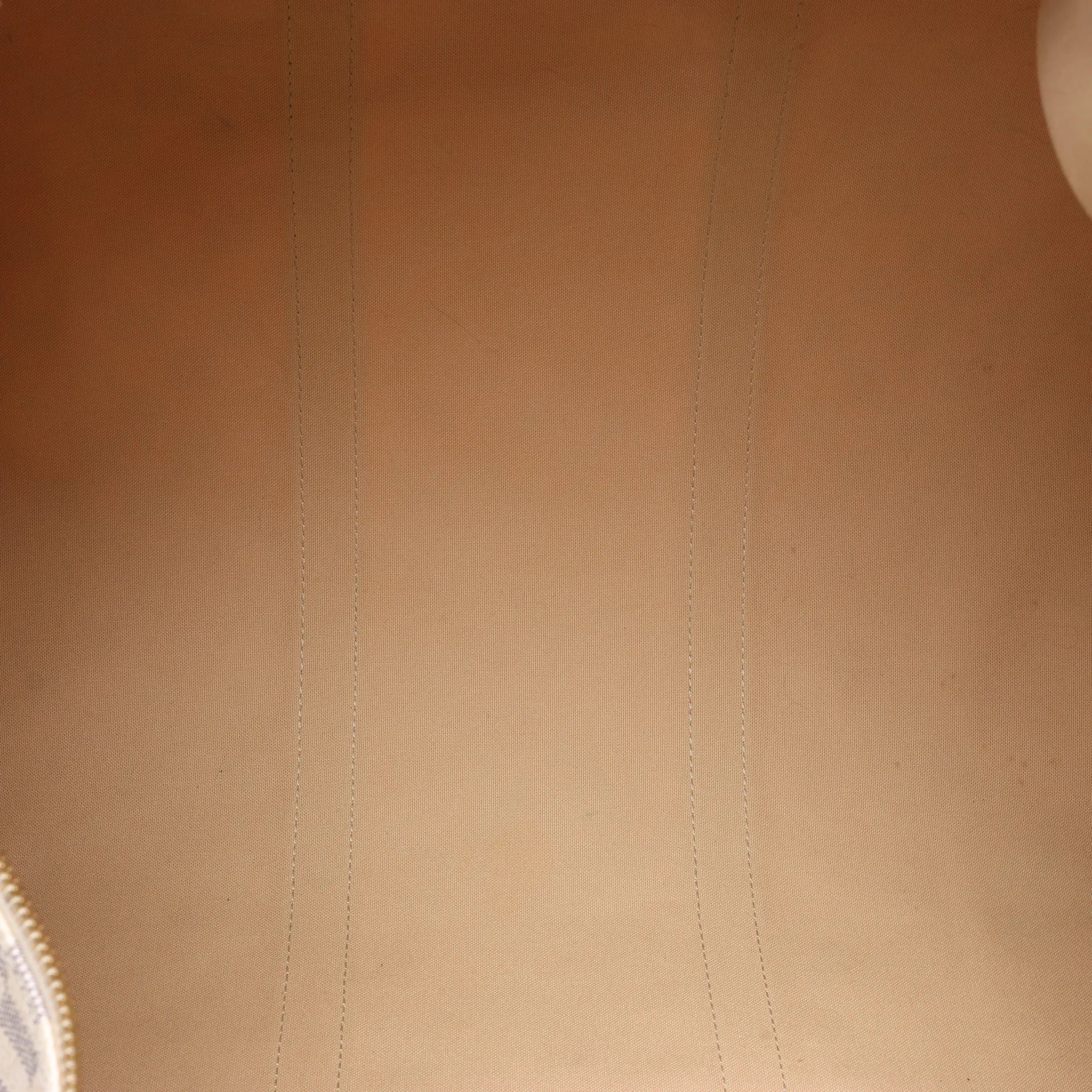 Louis Vuitton Keepall Bandoulière 55 Damier Azur Travel Bag in Beige N41429