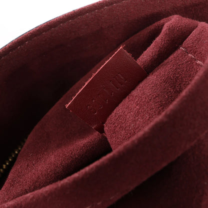 Louis Vuitton Flower MM Monogram Shoulder Bag in Brown x Burgundy M44348