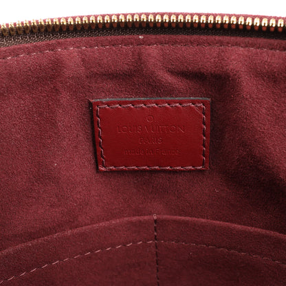 Louis Vuitton Flower MM Monogram Shoulder Bag in Brown x Burgundy M44348