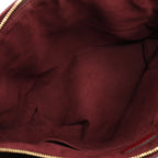 Louis Vuitton Flower MM Monogram Shoulder Bag in Brown x Burgundy M44348