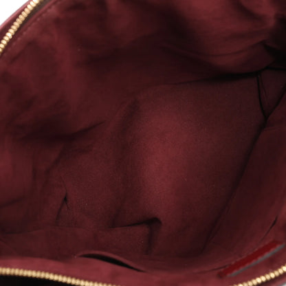 Louis Vuitton Flower MM Monogram Shoulder Bag in Brown x Burgundy M44348