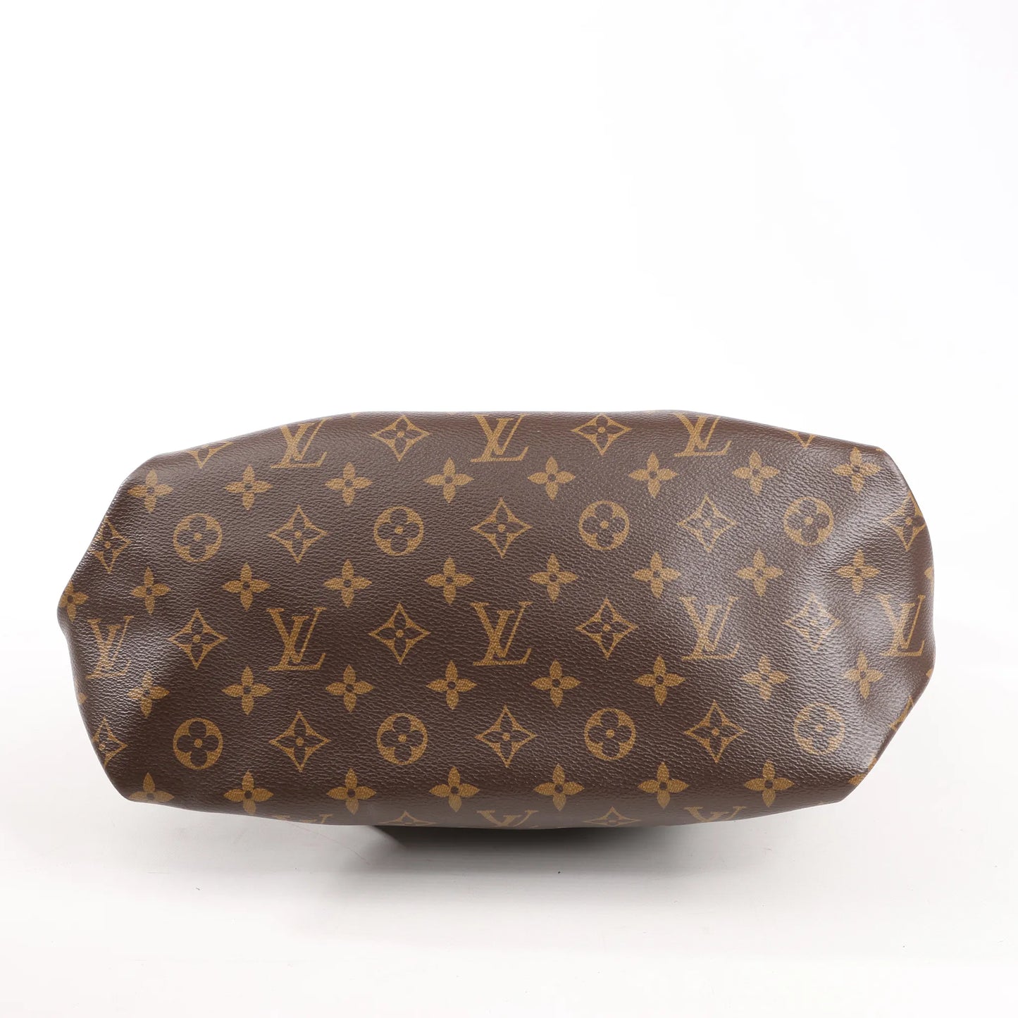 Louis Vuitton Flower MM Monogram Shoulder Bag in Brown x Burgundy M44348