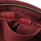 Louis Vuitton Flower MM Monogram Shoulder Bag in Brown x Burgundy M44348