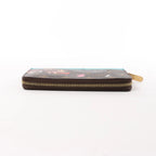 Louis Vuitton 2015 Christmas Animation Zippy Monogram Wallet in Brown x Pink CA3145