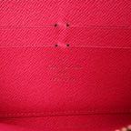 Louis Vuitton 2015 Christmas Animation Zippy Monogram Wallet in Brown x Pink CA3145