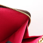 Louis Vuitton 2015 Christmas Animation Zippy Monogram Wallet in Brown x Pink CA3145