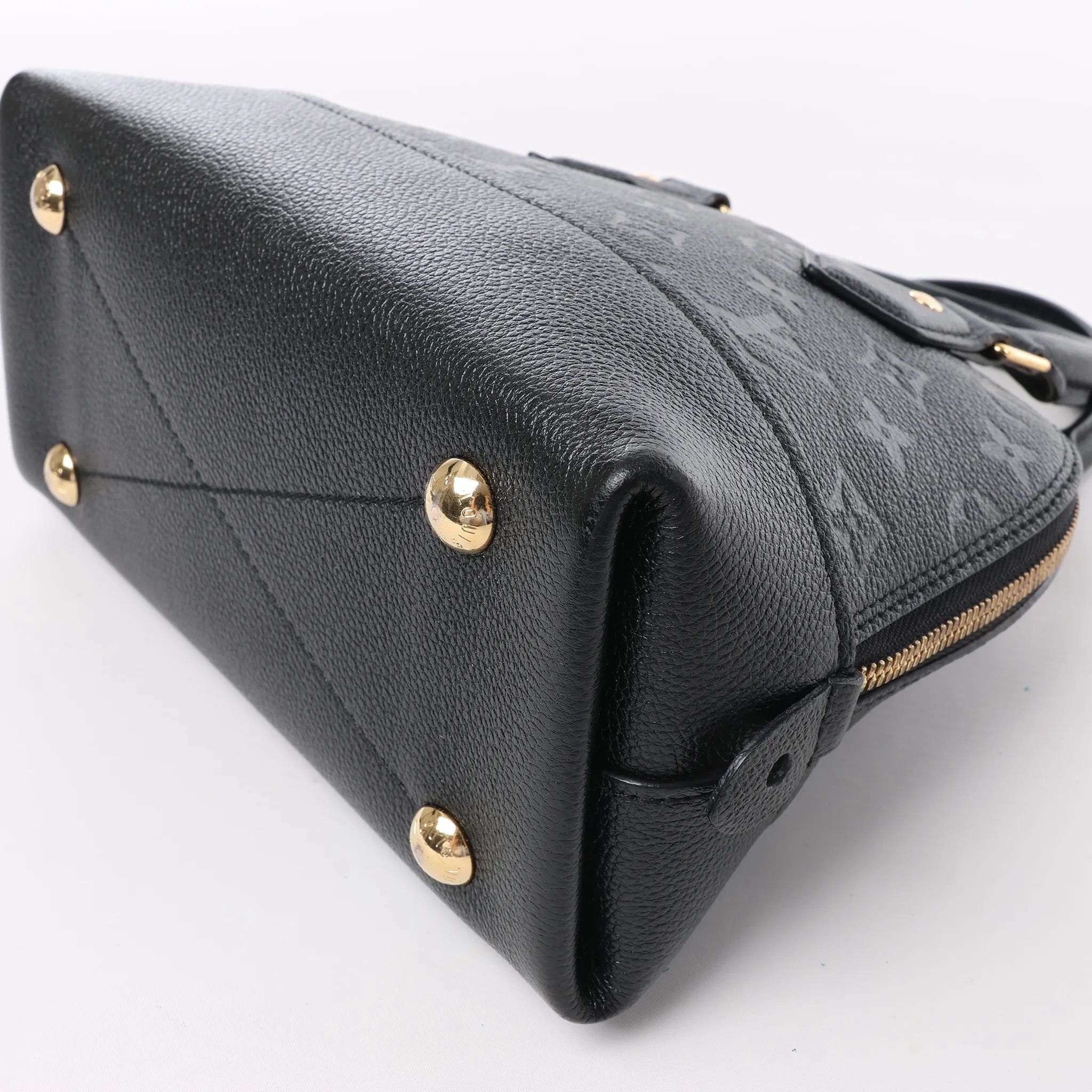 Louis Vuitton Monogram Empreinte Alma BB 2Way Handbag in Black M44829