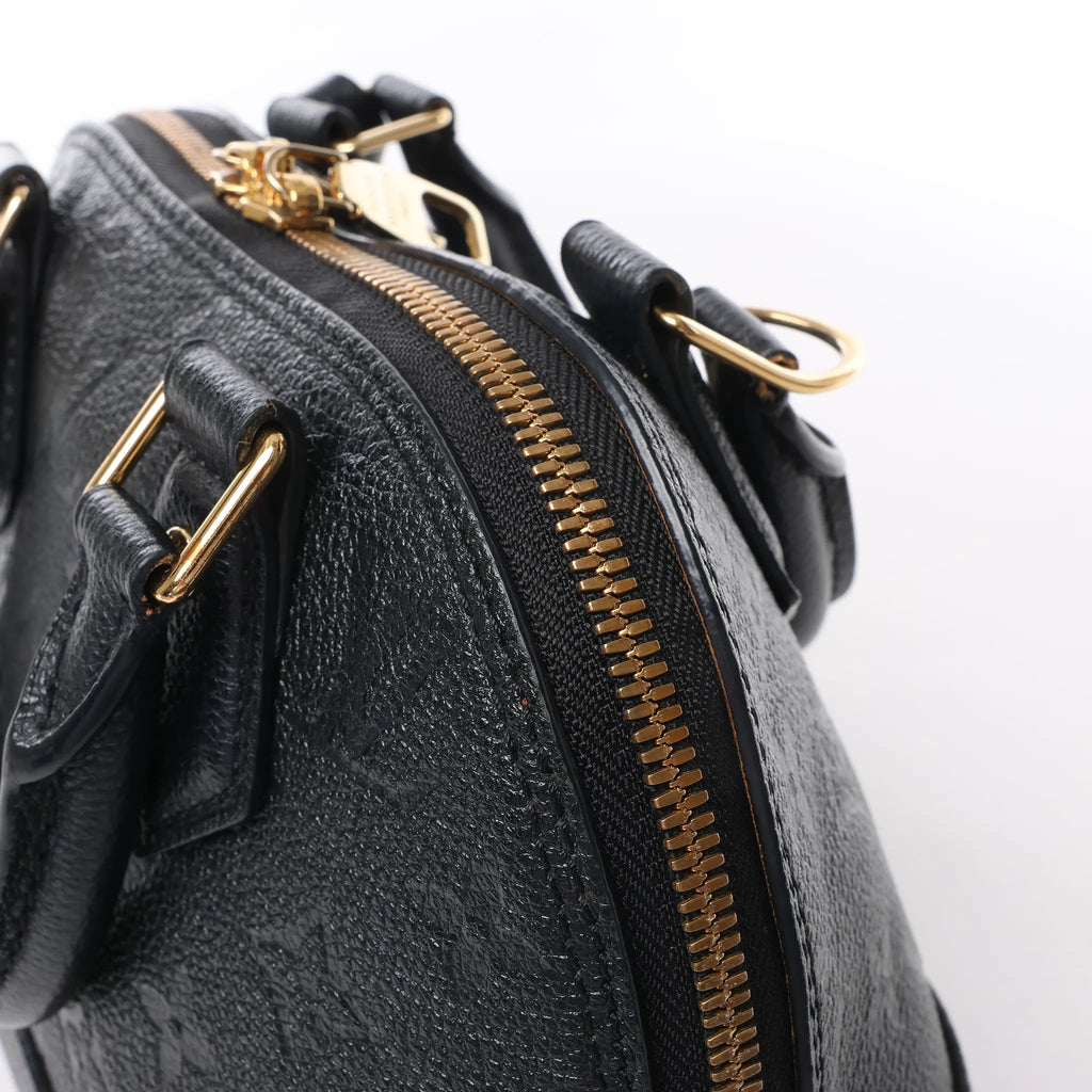 Louis Vuitton Monogram Empreinte Alma BB 2Way Handbag in Black M44829