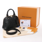Louis Vuitton Monogram Empreinte Alma BB 2Way Handbag in Black M44829