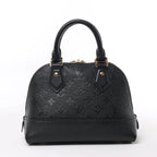 Louis Vuitton Monogram Empreinte Alma BB 2Way Handbag in Black M44829