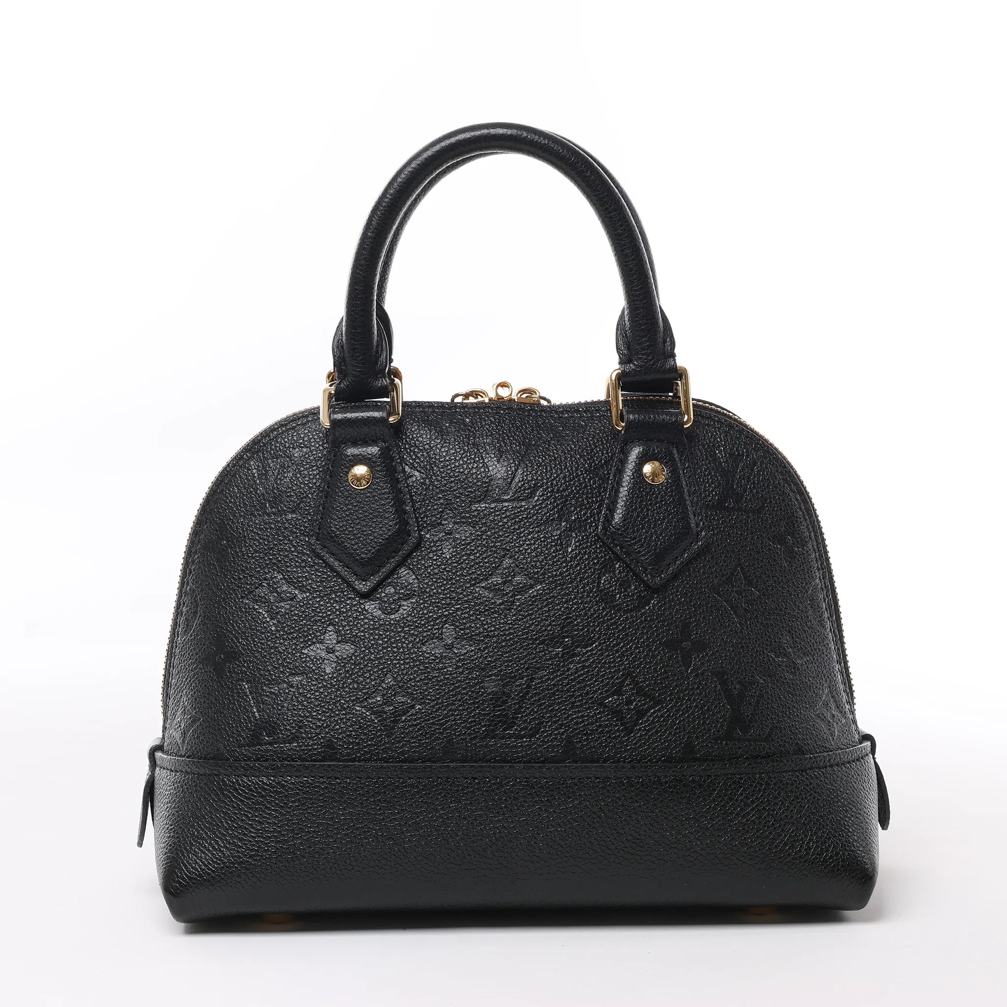 Louis Vuitton Monogram Empreinte Alma BB 2Way Handbag in Black M44829