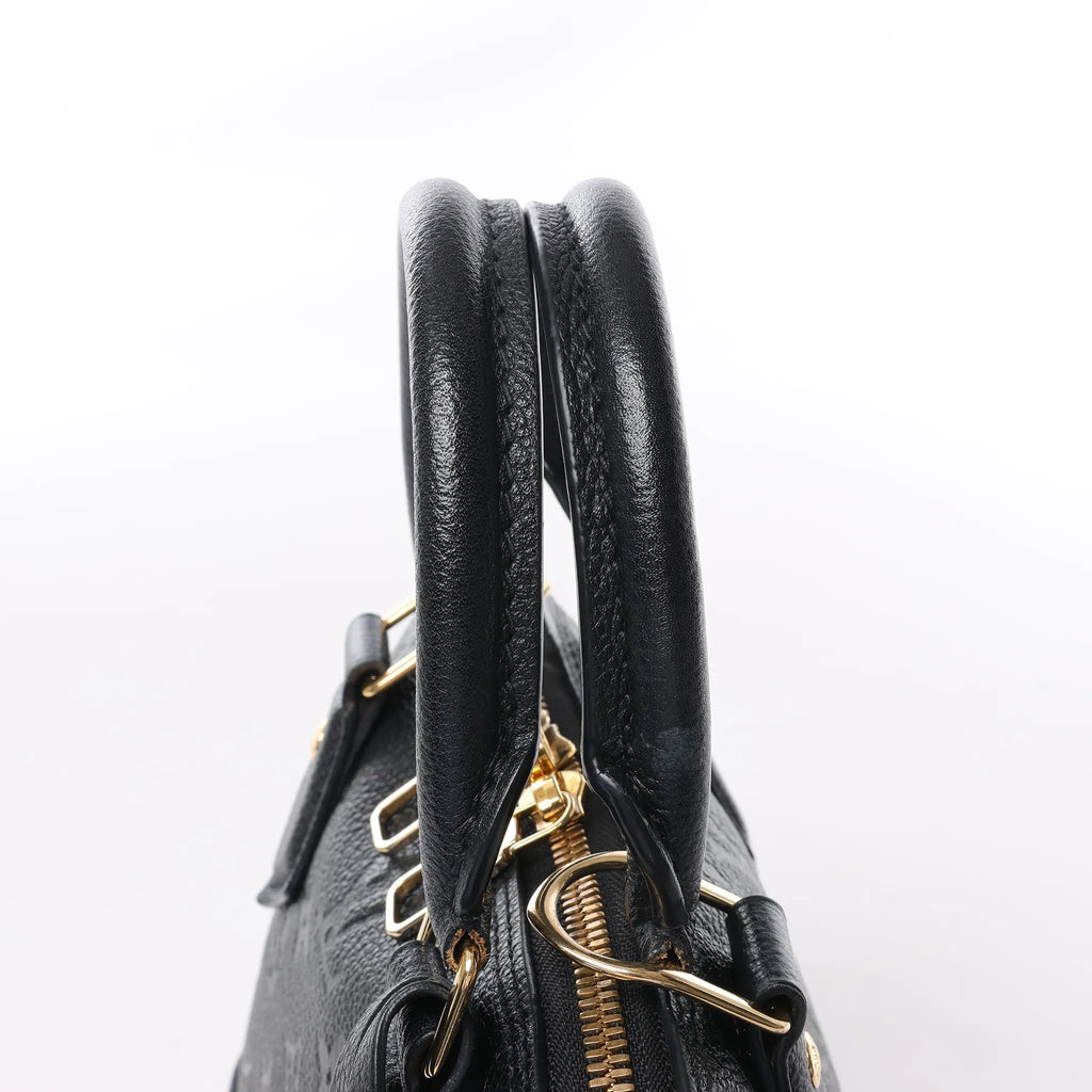 Louis Vuitton Monogram Empreinte Alma BB 2Way Handbag in Black M44829