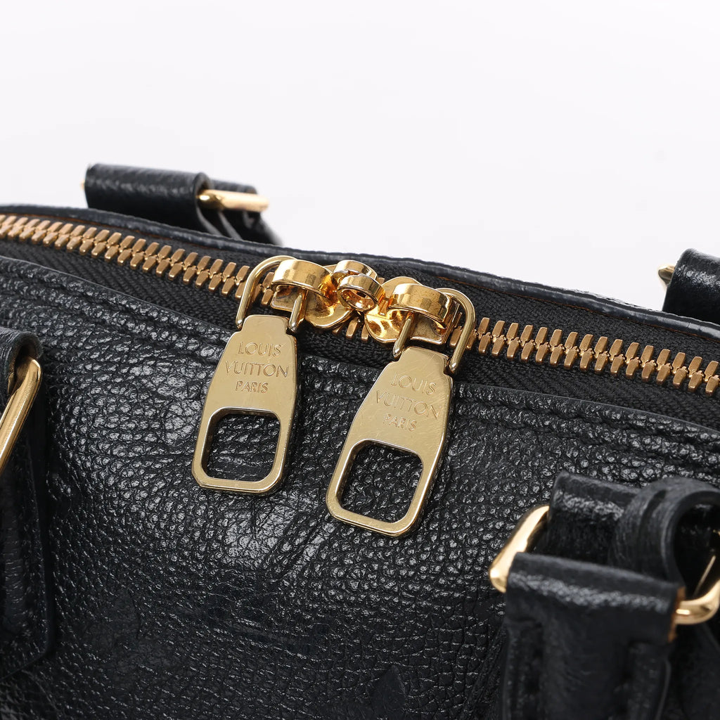 Louis Vuitton Monogram Empreinte Alma BB 2Way Handbag in Black M44829