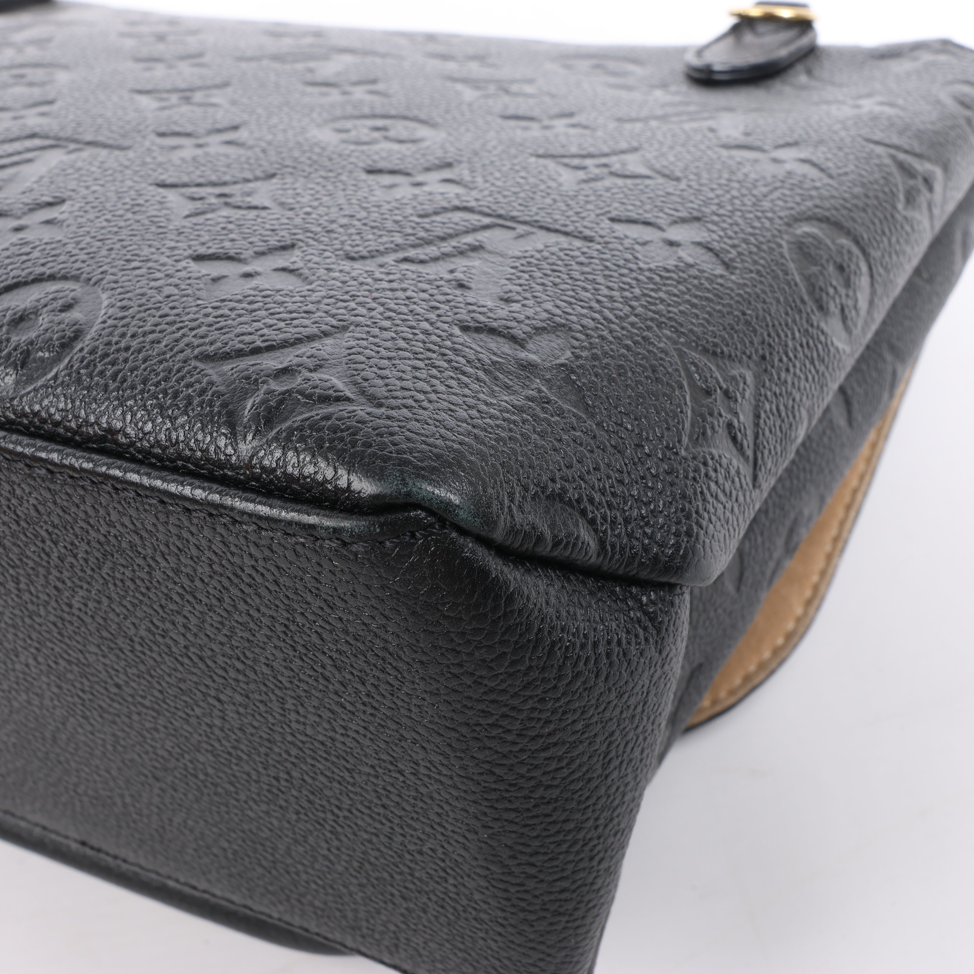 Louis Vuitton Monogram Empreinte Marignan 2Way Female Handbag in Black M44544