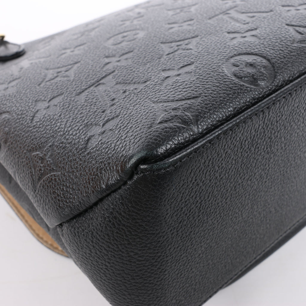Louis Vuitton Monogram Empreinte Marignan 2Way Female Handbag in Black M44544