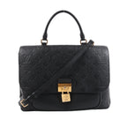 Louis Vuitton Monogram Empreinte Marignan 2Way Female Handbag in Black M44544