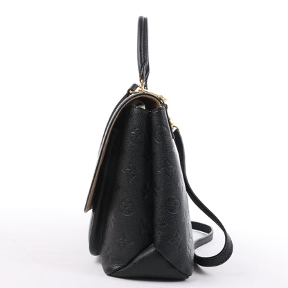 Louis Vuitton Monogram Empreinte Marignan 2Way Handtasche in Schwarz M44544