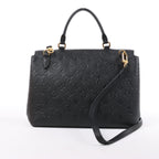 Louis Vuitton Monogram Empreinte Marignan 2Way Female Handbag in Black M44544
