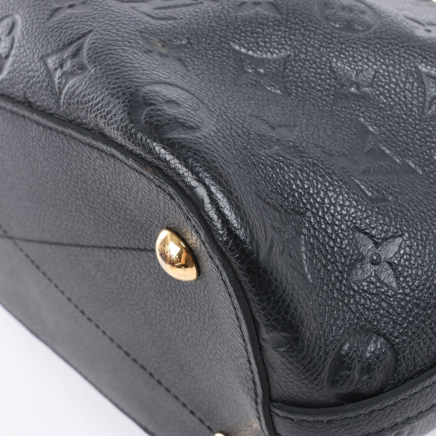 Louis Vuitton Monogram Empreinte Mazarine MM Handbag in Black M50643