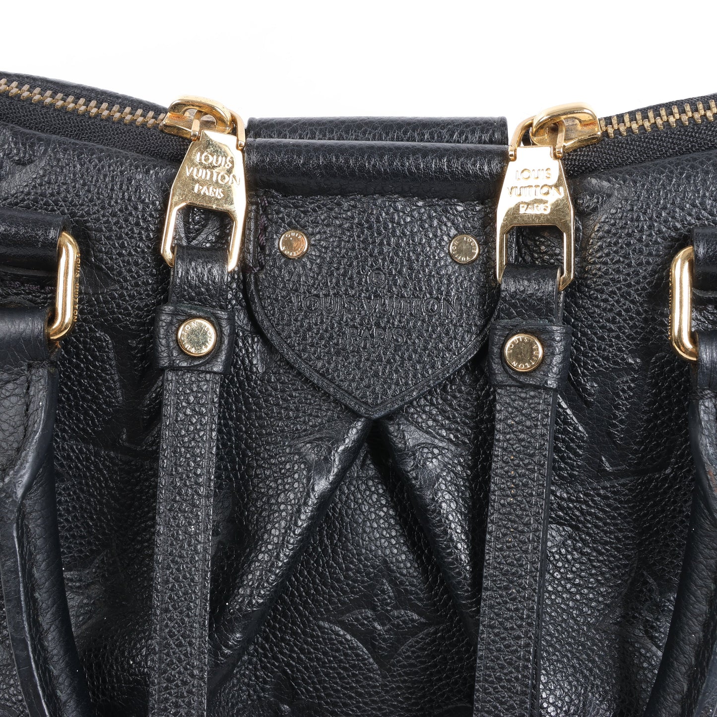 Louis Vuitton Monogram Empreinte Mazarine MM Handbag in Black M50643