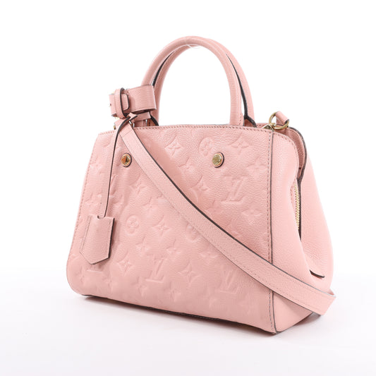 Louis Vuitton Monogram Empreinte Montaigne BB Handbag in Pink M44123