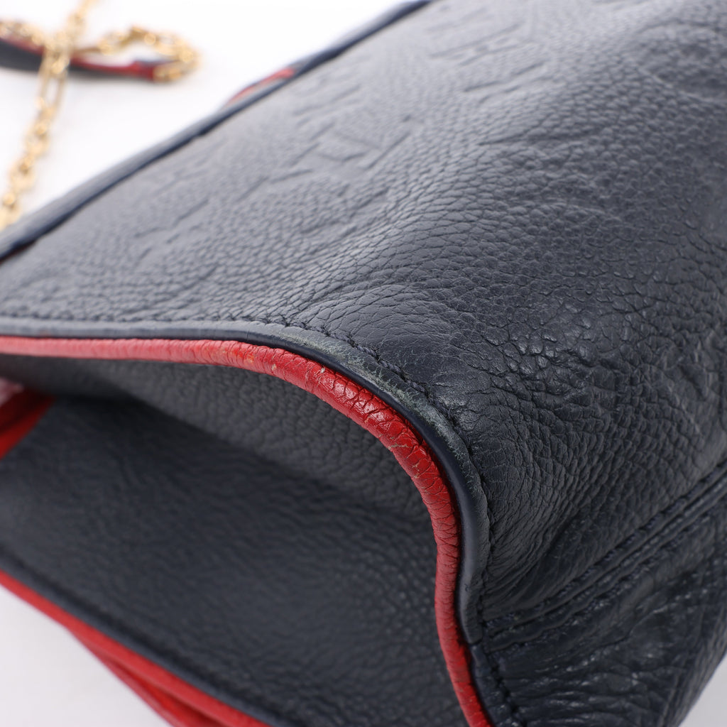 Louis Vuitton Monogram Empreinte Saint-Sulpice PM Shoulder Bag in Navy M43394