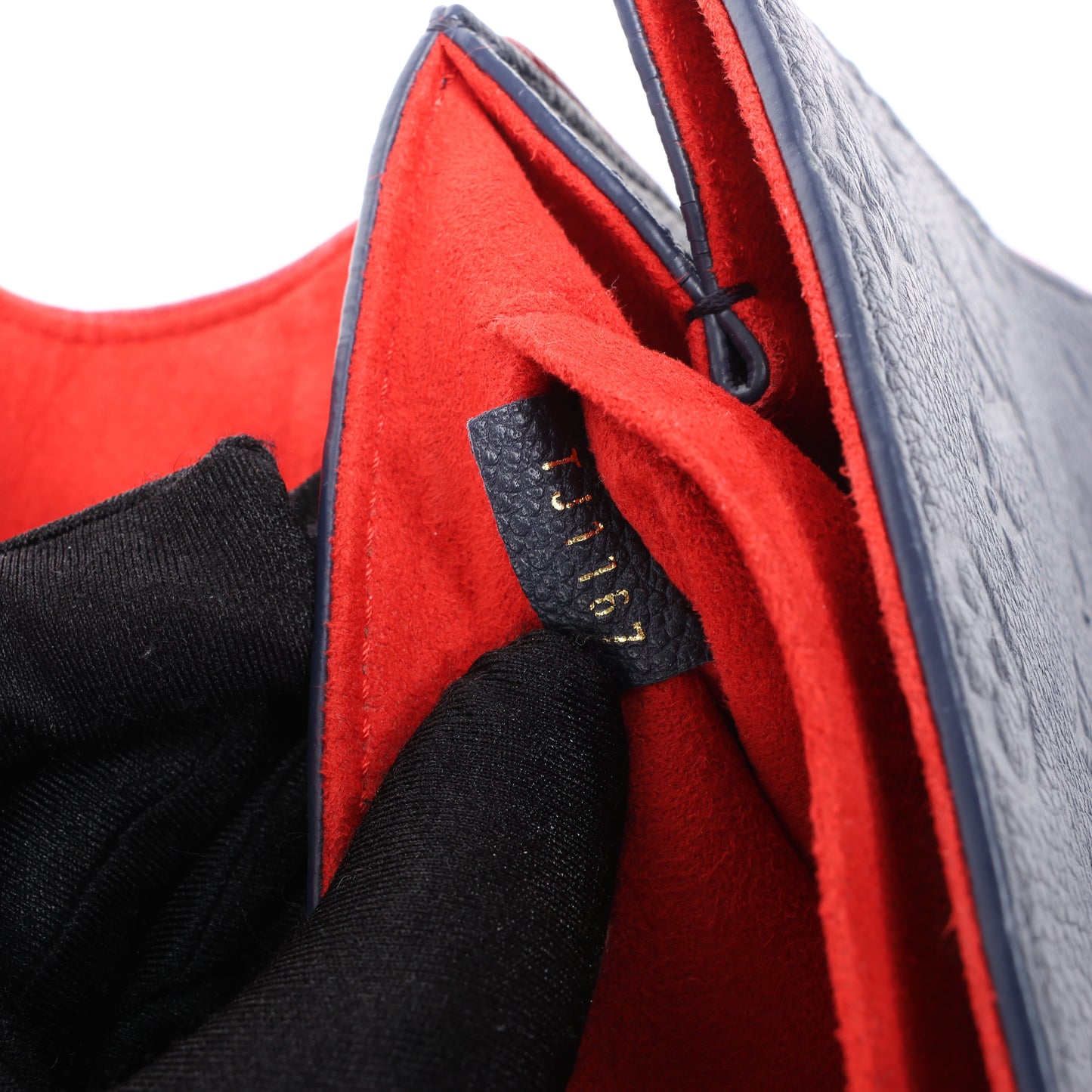 Louis Vuitton Monogram Empreinte Saint-Sulpice PM Shoulder Bag in Navy M43394