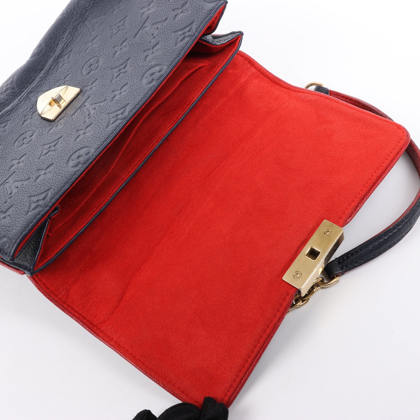 Louis Vuitton Monogram Empreinte Saint-Sulpice PM Shoulder Bag in Navy M43394