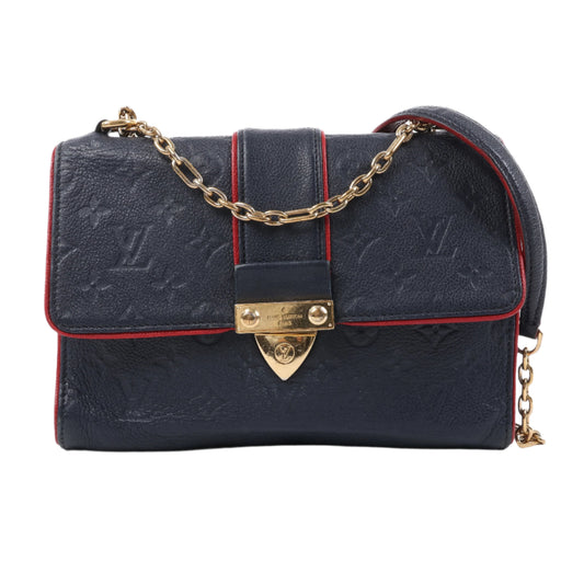 Louis Vuitton Monogram Empreinte Saint-Sulpice PM Shoulder Bag in Navy M43394