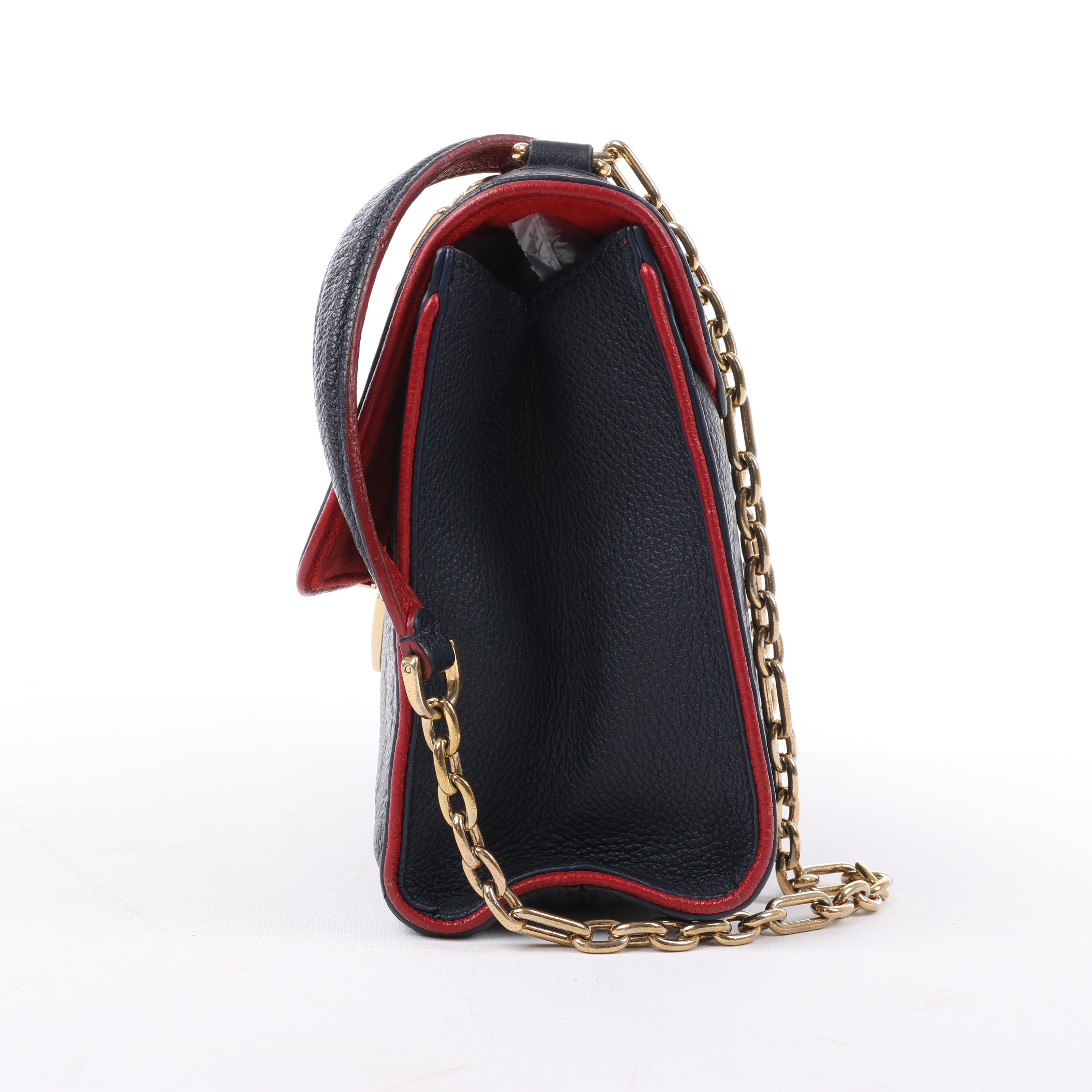 Louis Vuitton Monogram Empreinte Saint-Sulpice PM Shoulder Bag in Navy M43394