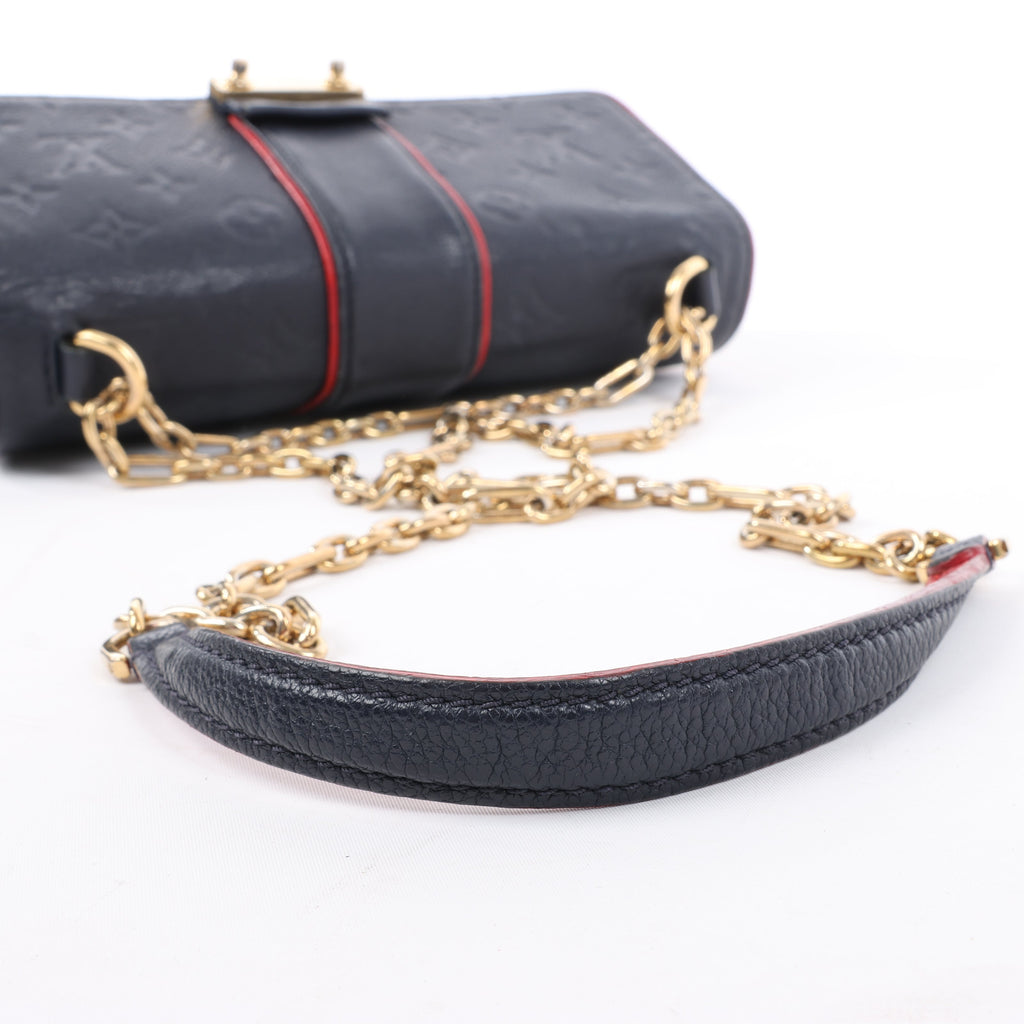 Louis Vuitton Monogram Empreinte Saint-Sulpice PM Shoulder Bag in Navy M43394