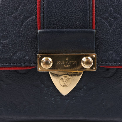 Louis Vuitton Monogram Empreinte Saint-Sulpice PM Shoulder Bag in Navy M43394