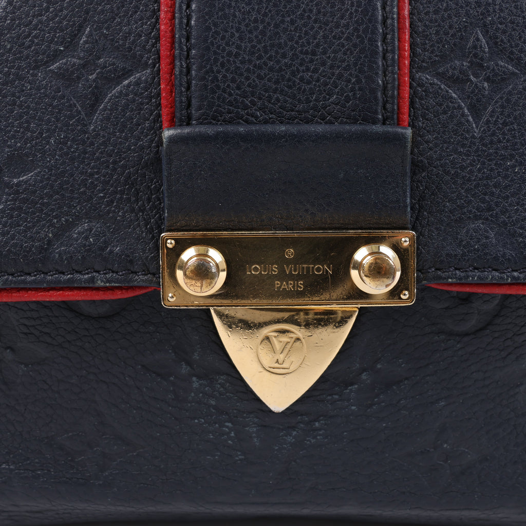 Louis Vuitton Monogram Empreinte Saint-Sulpice PM Shoulder Bag in Navy M43394