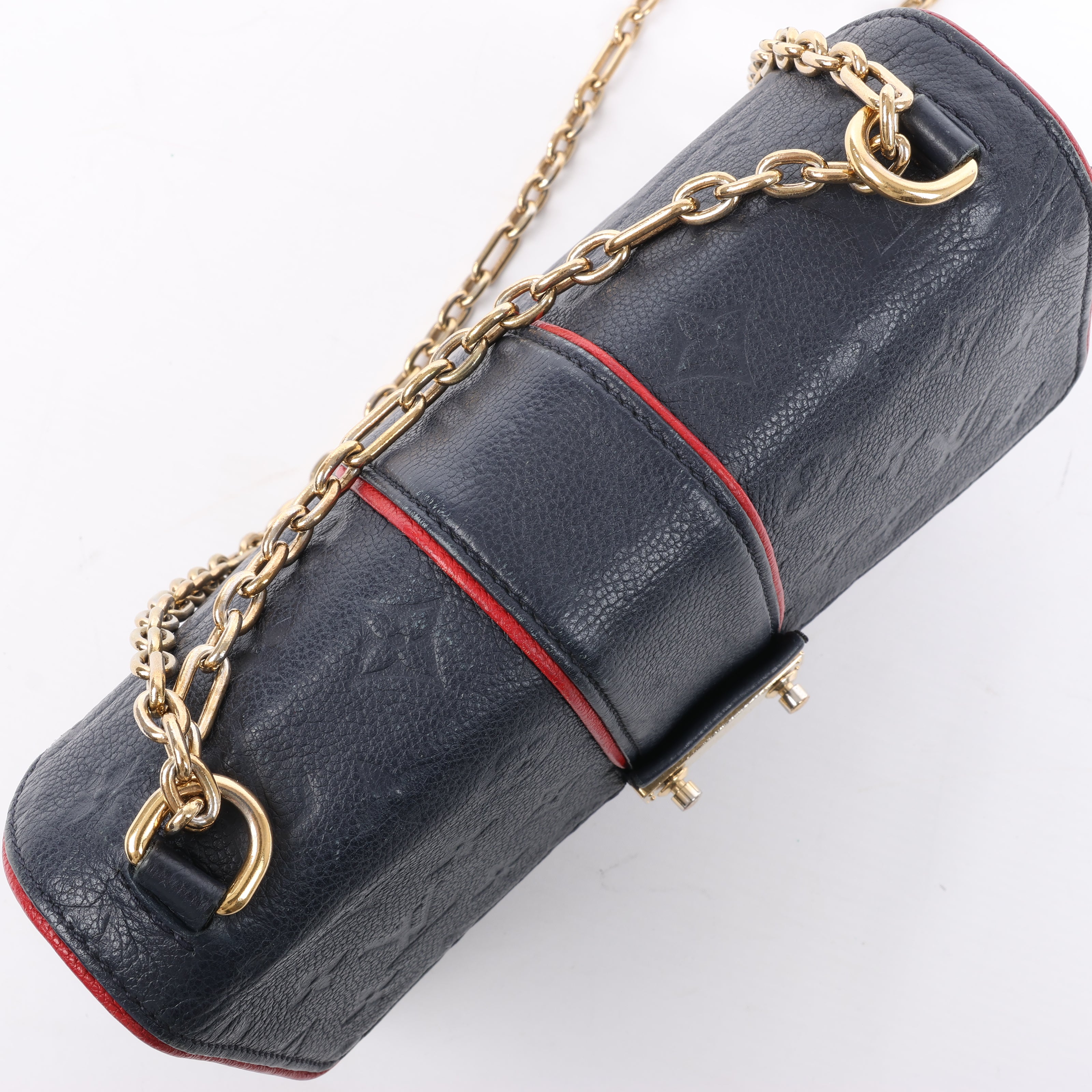 Louis Vuitton Monogram Empreinte Saint-Sulpice PM Shoulder Bag in Navy M43394