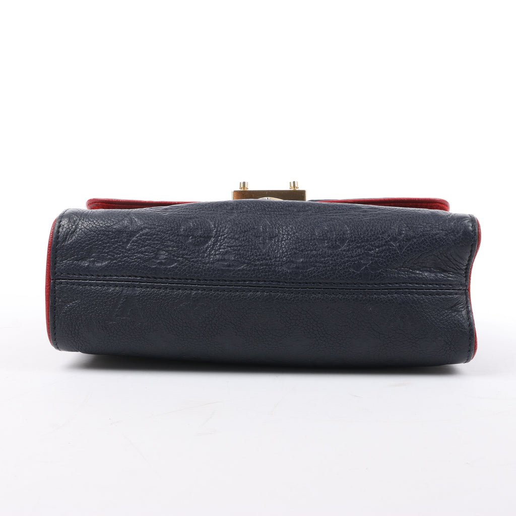 Louis Vuitton Monogram Empreinte Saint-Sulpice PM Shoulder Bag in Navy M43394