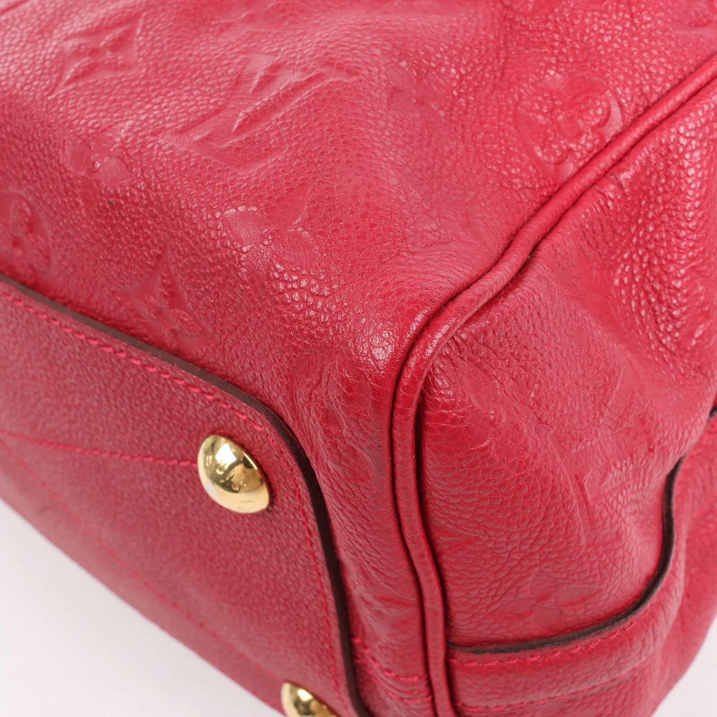 Louis Vuitton Monogram Empreinte Speedy 25 Bandoulière 2Way Handbag in Red M40827