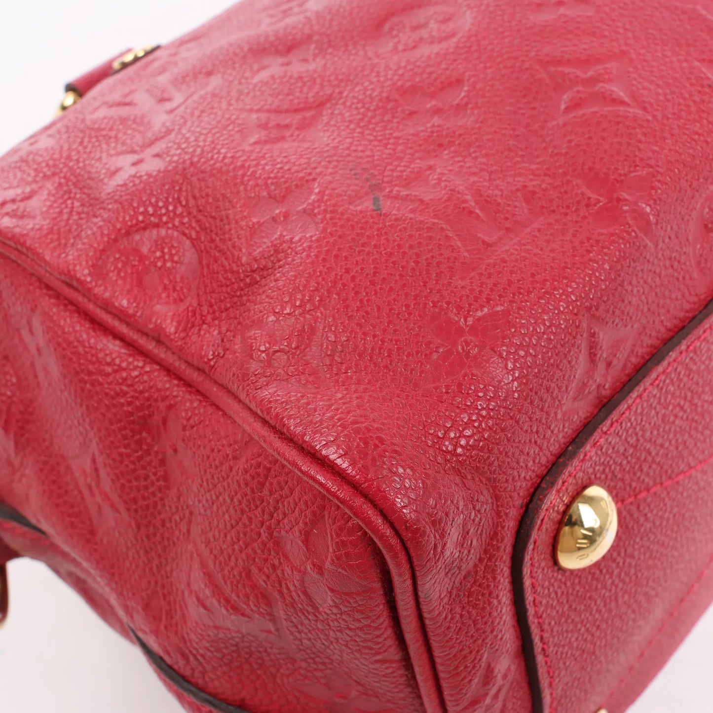 Louis Vuitton Monogram Empreinte Speedy 25 Bandoulière 2Way Handbag in Red M40827
