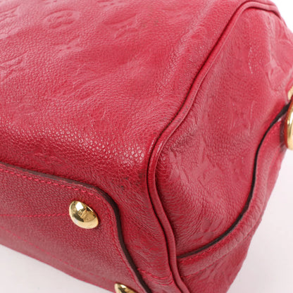 Louis Vuitton Monogram Empreinte Speedy 25 Bandoulière 2Way Handbag in Red M40827