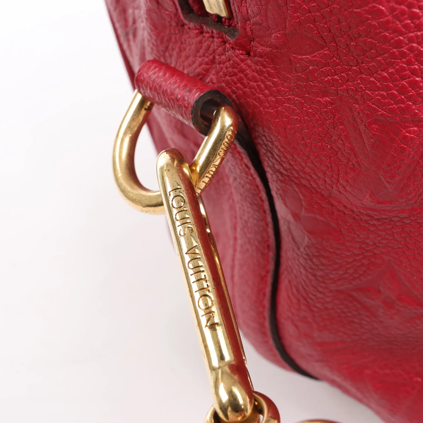 Louis Vuitton Monogram Empreinte Speedy 25 Bandoulière 2Way Handbag in Red M40827