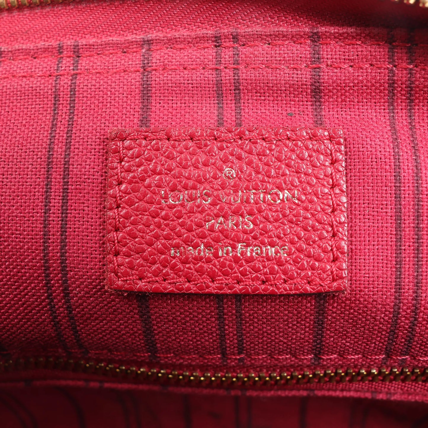 Louis Vuitton Monogram Empreinte Speedy 25 Bandoulière 2Way Handbag in Red M40827