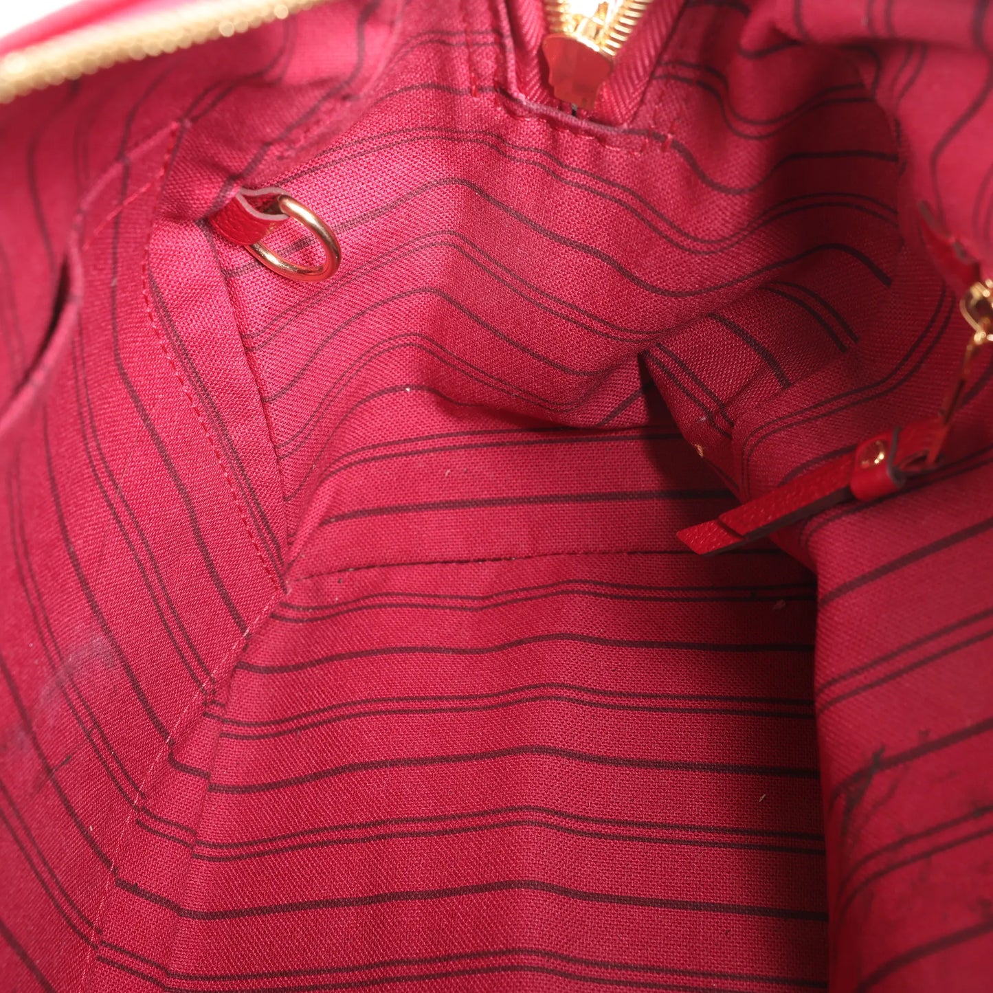 Louis Vuitton Monogram Empreinte Speedy 25 Bandoulière 2Way Handbag in Red M40827