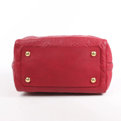 Louis Vuitton Monogram Empreinte Speedy 25 Bandoulière 2Way Handbag in Red M40827