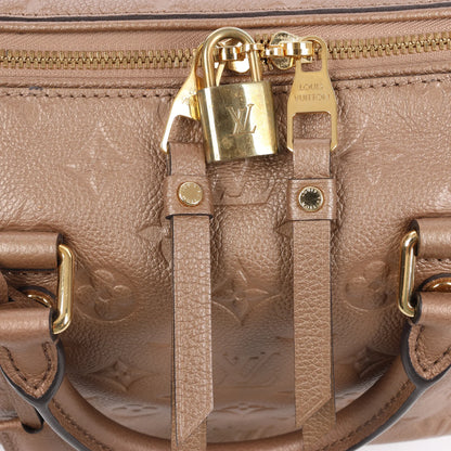 Louis Vuitton Monogram Empreinte Speedy 25 Bandoulière 2Way Handbag in Beige M41019