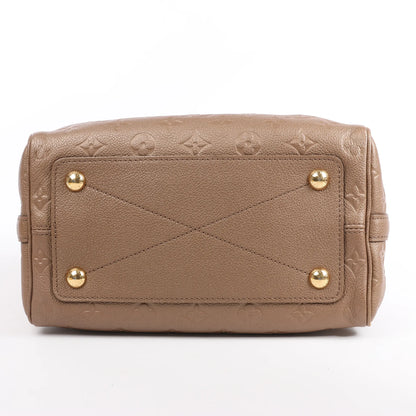 Louis Vuitton Monogram Empreinte Speedy 25 Bandoulière 2Way Handbag in Beige M41019