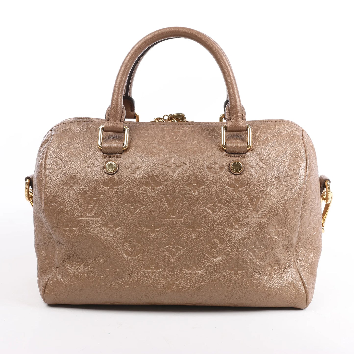 Louis Vuitton Monogram Empreinte Speedy 25 Bandoulière 2Way Handbag in Beige M41019