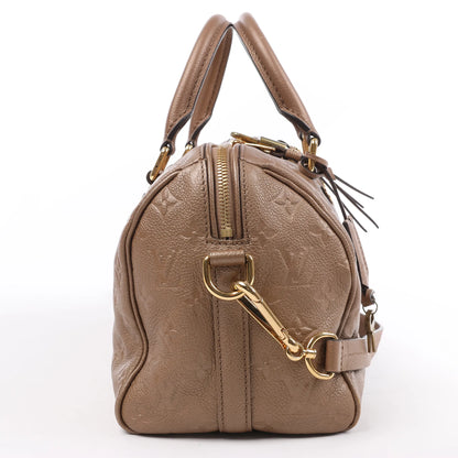 Louis Vuitton Monogram Empreinte Speedy 25 Bandoulière 2Way Handbag in Beige M41019