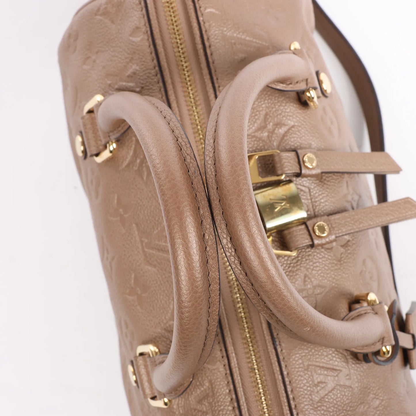 Louis Vuitton Monogram Empreinte Speedy 25 Bandoulière 2Way Handbag in Beige M41019